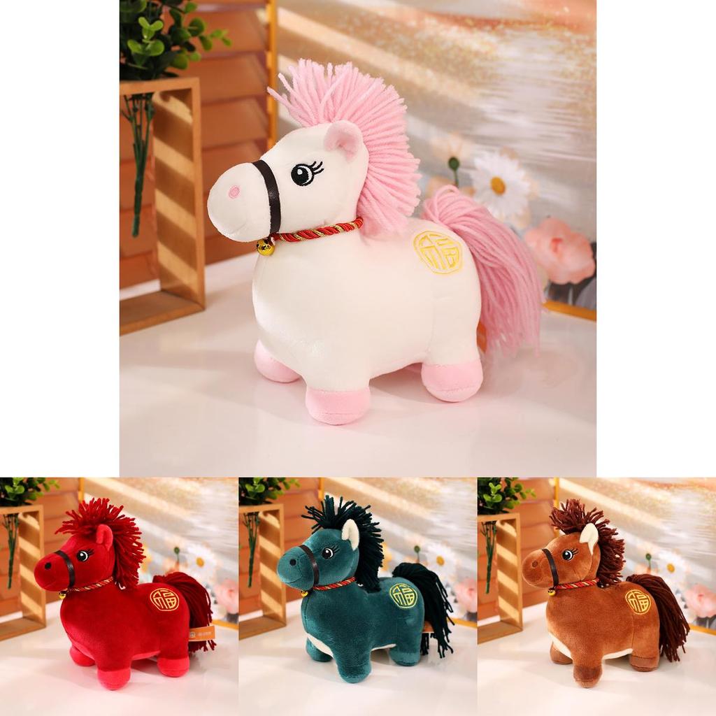 Zodiac-Pferd Plüschtier mit PP-Baumwollfüllung für Neujahrsgeschenk-Dekoration