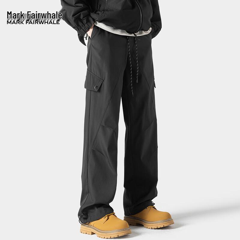 Mark Fairwhale Men's Loose Fit Straight Cargo Pants