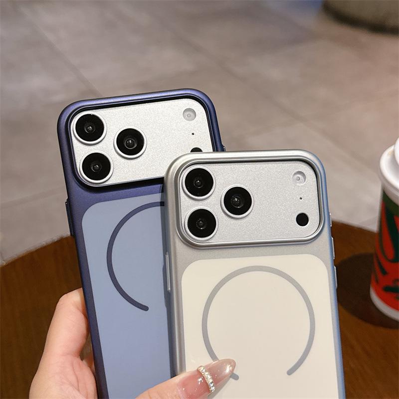 Apple 17/16 Pro Max Baked Paint Anti-Fall Phone Case with Fine Ring
