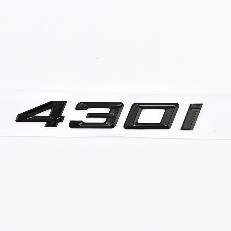 Compatible Emblem for 2020-2023 BMW 4 Series 420i, 425i, 430i, and 440i - Modified Rear Displacement Badge