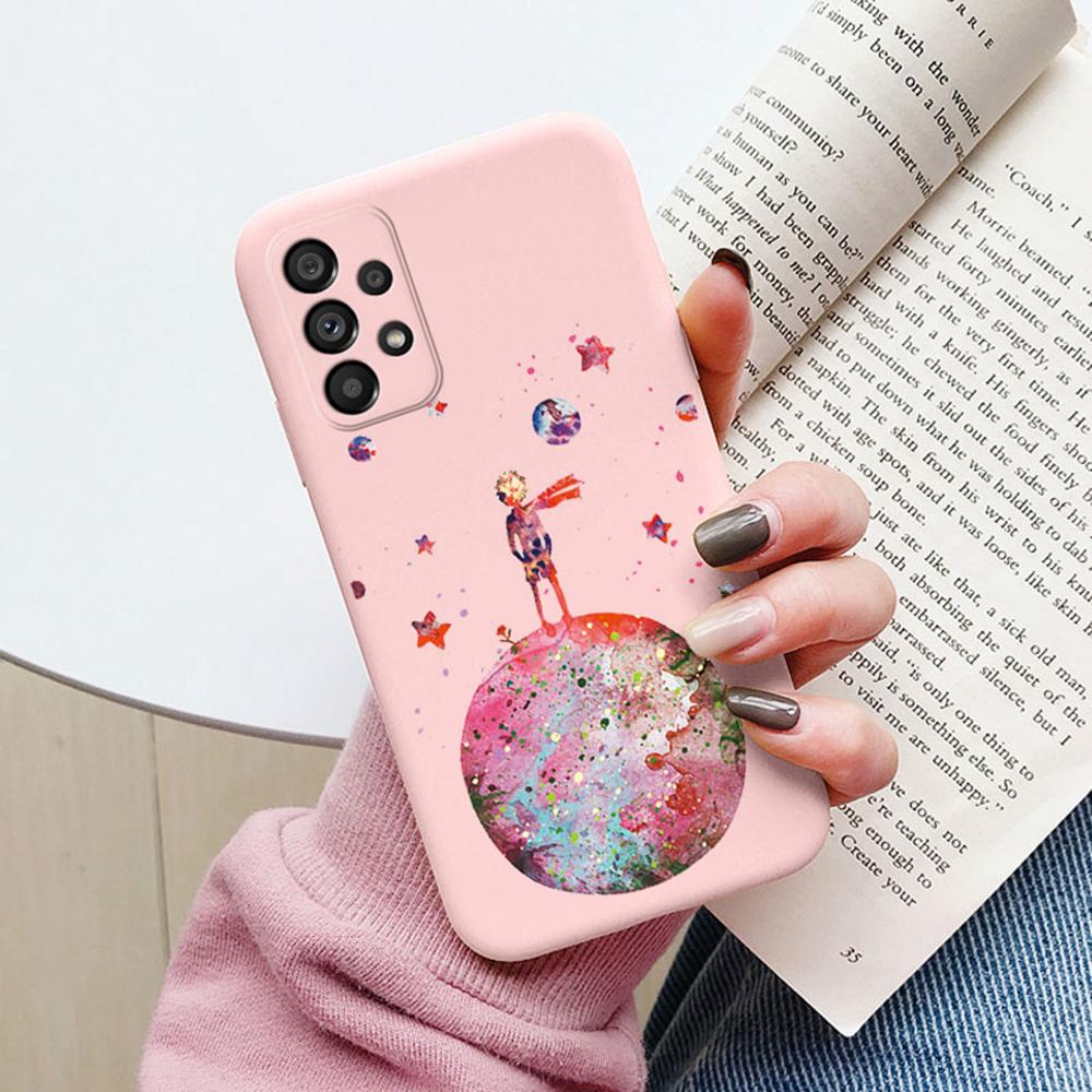 Phone Case Space Astronaut Star Pattern For Samsung Galaxy A53 A52 A32 S9 S10 Plus S10e Note 10 Lite Silicone Shockproof Cover