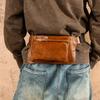Men's Genuine Leather Chest Bag: Top Layer Cowhide, Outdoor Casual Crossbody, High-End Commuter Style