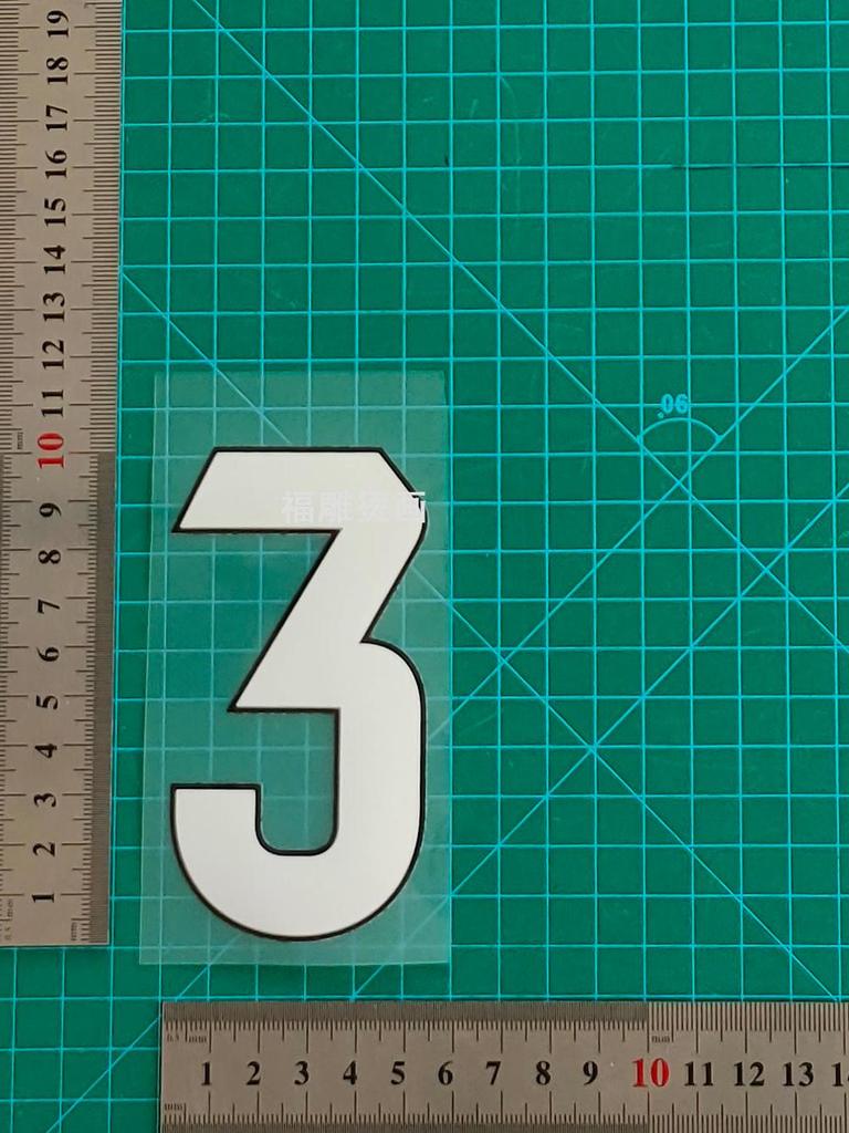 Atletico Madrid 25-26 Away Jersey Number and Letter Heat Transfer Stickers, B Grade, Adult Size