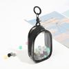 Clear PVC Miniature Doll Storage Bag Transparent Figure Display Bag with Keyring For Travel And Shopping Trips