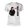 T-shirt Bianca Michael Jackson 'Bad' - NUOVA