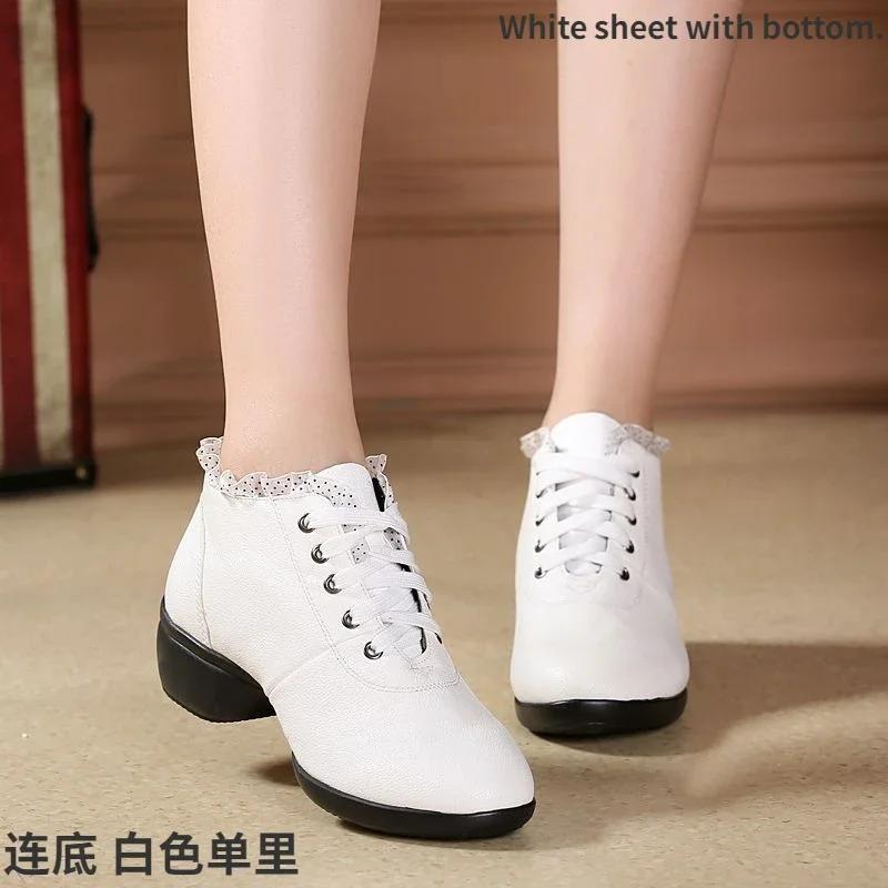 Modischer Jazzschuh für Damen Gummisohle Salsa Tanzschuhe Sneakers Damen Moderner Square Dance Schuh für Damen Lateinische Schuhe