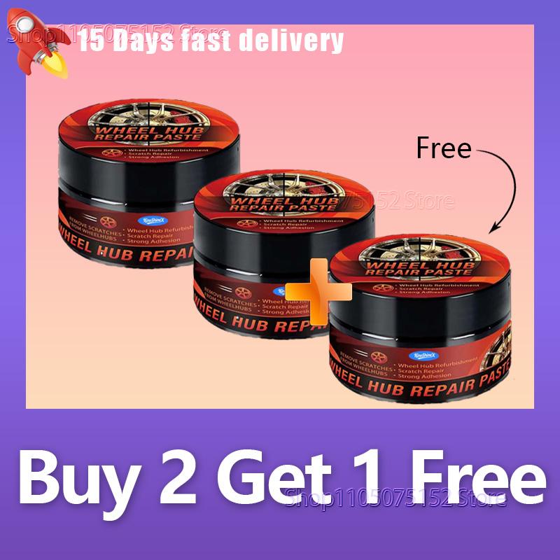 Car wheel rim scratch refurbishment paste, tire rim scratch paint repair paste - black and white silver aluminum alloy rim elect