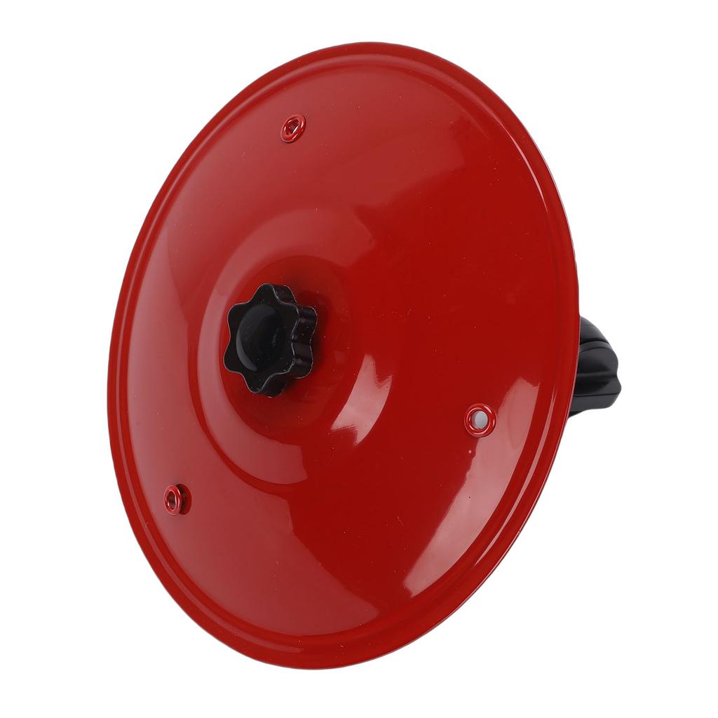 Car Cymbal Air Vent Stainless Steel Mini Car Crash Cymbal Drum with Dual Ball Joint Silent Silicone Pad Red
