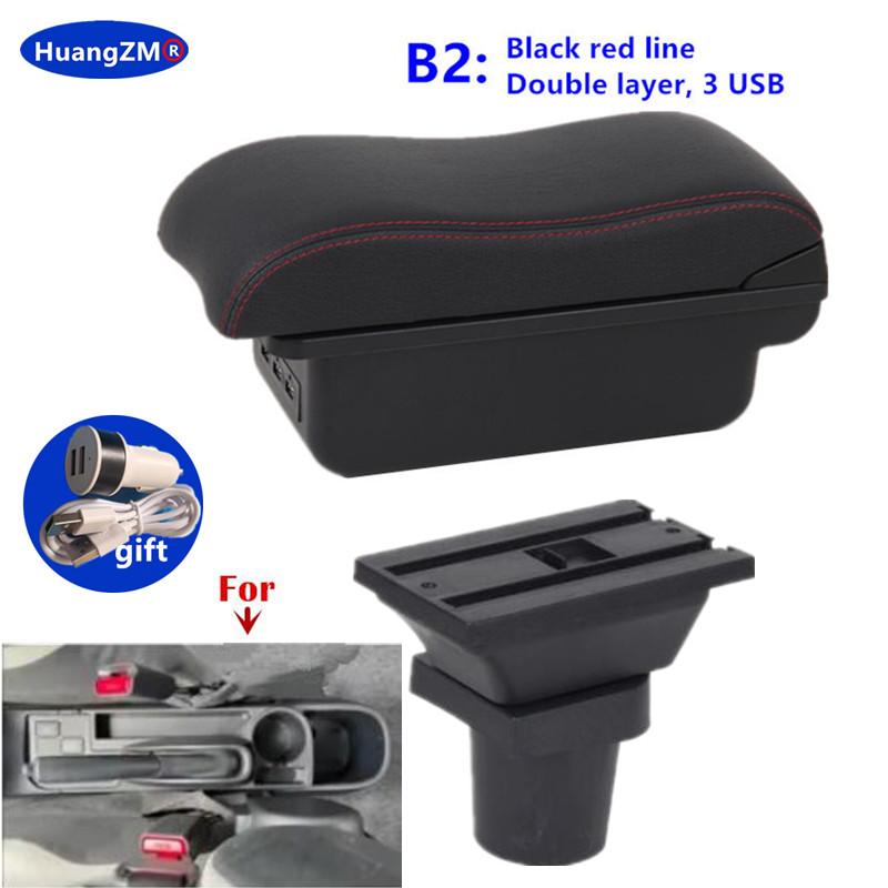For Toyota Yaris 3 For Toyota Hybrid Yaris Vitz Car Armrest Box Car Storage box interior details USB Charging Car Accessories