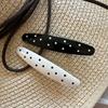 Vintage Polka Dot Hair Clips Elegant Side Hairpins Fashion Bangs Hair Clip for Women