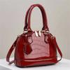 Solid Pu Color Shell Shaped Handbag With Mobile Card Pouches For Outings Casual