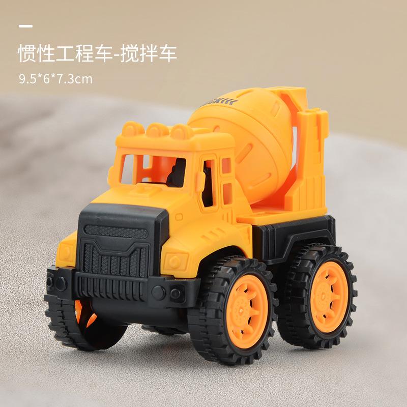 Desen animat Vehicul de construcție Mașină cu retracție Jucărie 4 Excavator Basculantă Formă Mașină Jucărie