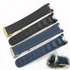 20mm Watch Strap For Omega Seamaster 300 AT150 Aqua Terra Ultra Light 8900 Steel Buckle Blue Watchband Bracelets