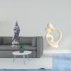 Guan Yin Abstract Lover Statue Artistic Female Buddha Figurine Resin Sculpture Traditional Gift for