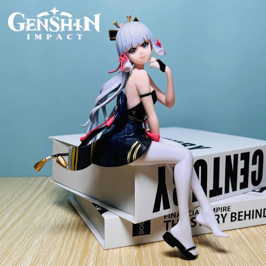 18cm Genshin Impact Anime Figure Kamisato Ayaka Sexy Beauty Girl Action Figures Decor Collectible Model Doll Toys Xams Gift