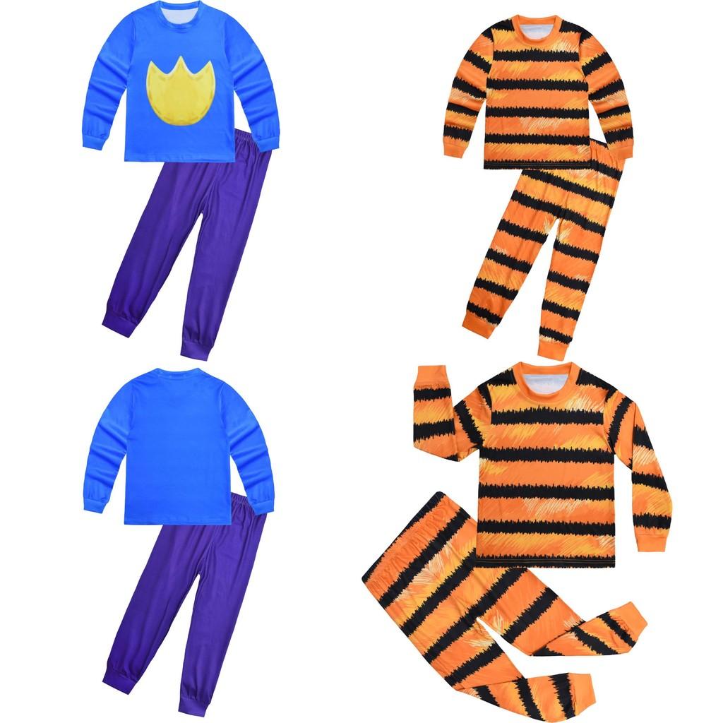 Dog Man Petey The Cat Kids Pajama Set With Long Pants And Crew Neck For Children