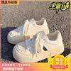 Platform White Shoes Women's 2025 New Popular Summer Mesh Shoes Women's Breathable Mesh Shoes Versatile Shell Head Board Shoes