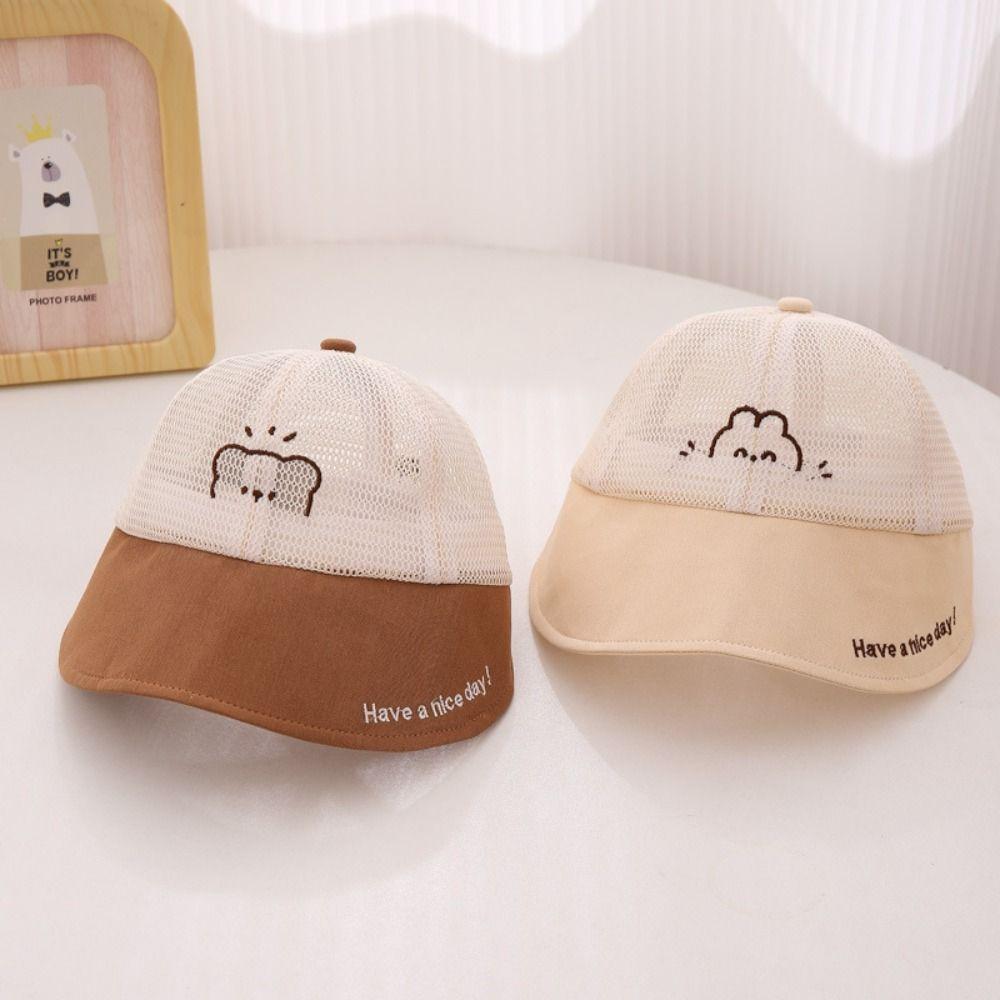

Cartoon Bear Kids Sun Hat Large Brim Panama Cap New Baby Beach Hat Outdoor