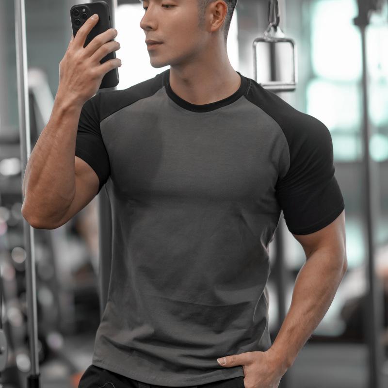New Men'S Polo Shirt Made Of Pure Cotton With Dropped Shoulders High-Quality Loose Fit For Fitness Versatile For Daily Exercise Short Sleeved Casual