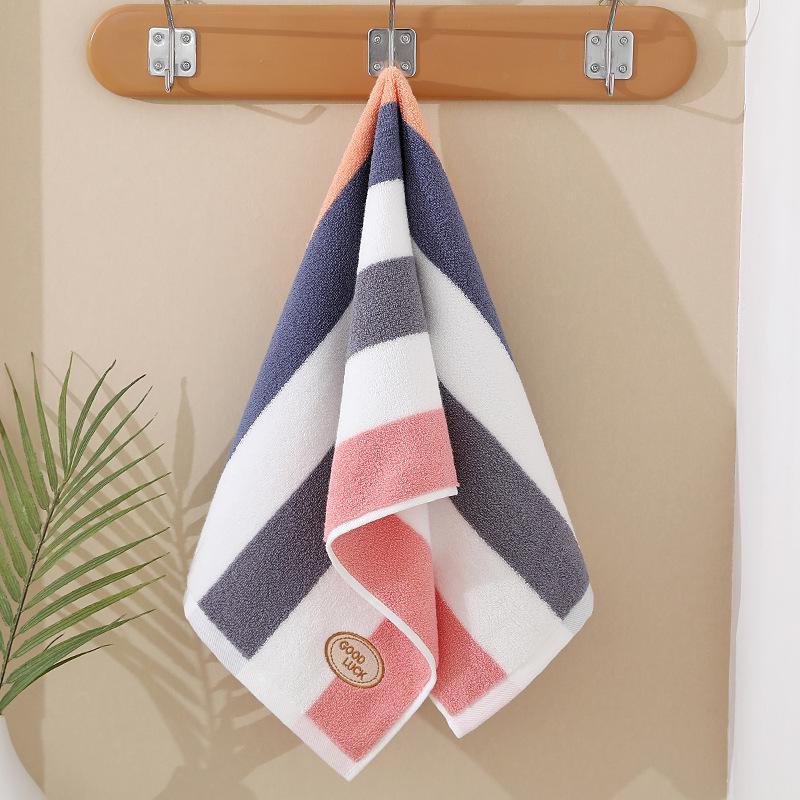 Jieliya Premium Pure Cotton Towel with Embroidered Logo & Pattern - Gift Item 230149MA 76x34 cm