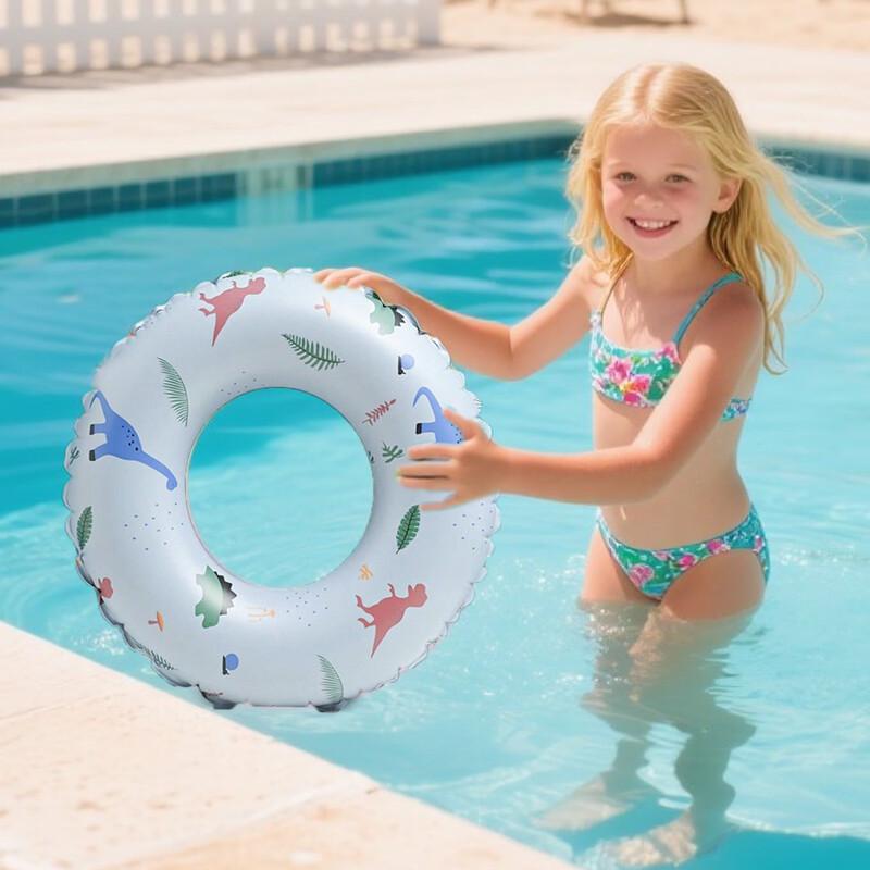 Retro Dinosaur Kids Inflatable Swim Rings (3-Pack)