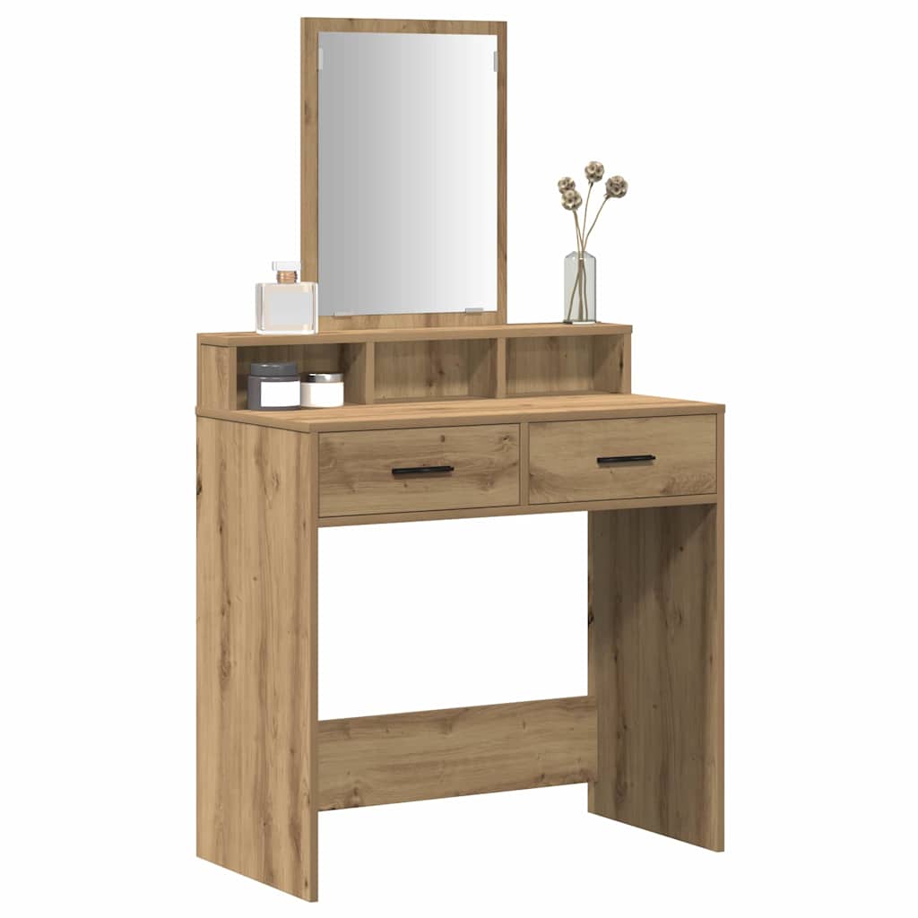 Makeup Table Artisan Oak 79 x 41 x 140 cm Particleboard