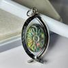 Pandantiv Opal Natural Brazilian 41 Carate Multicolor Tăietură Ovală Argint Sterling 925