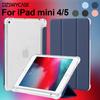 Case for iPad Mini 5/4th Gen 7.9 Inch with Stylus Holder, Slim Lightweight Protective with Soft Translucent Frosted TPU Cover