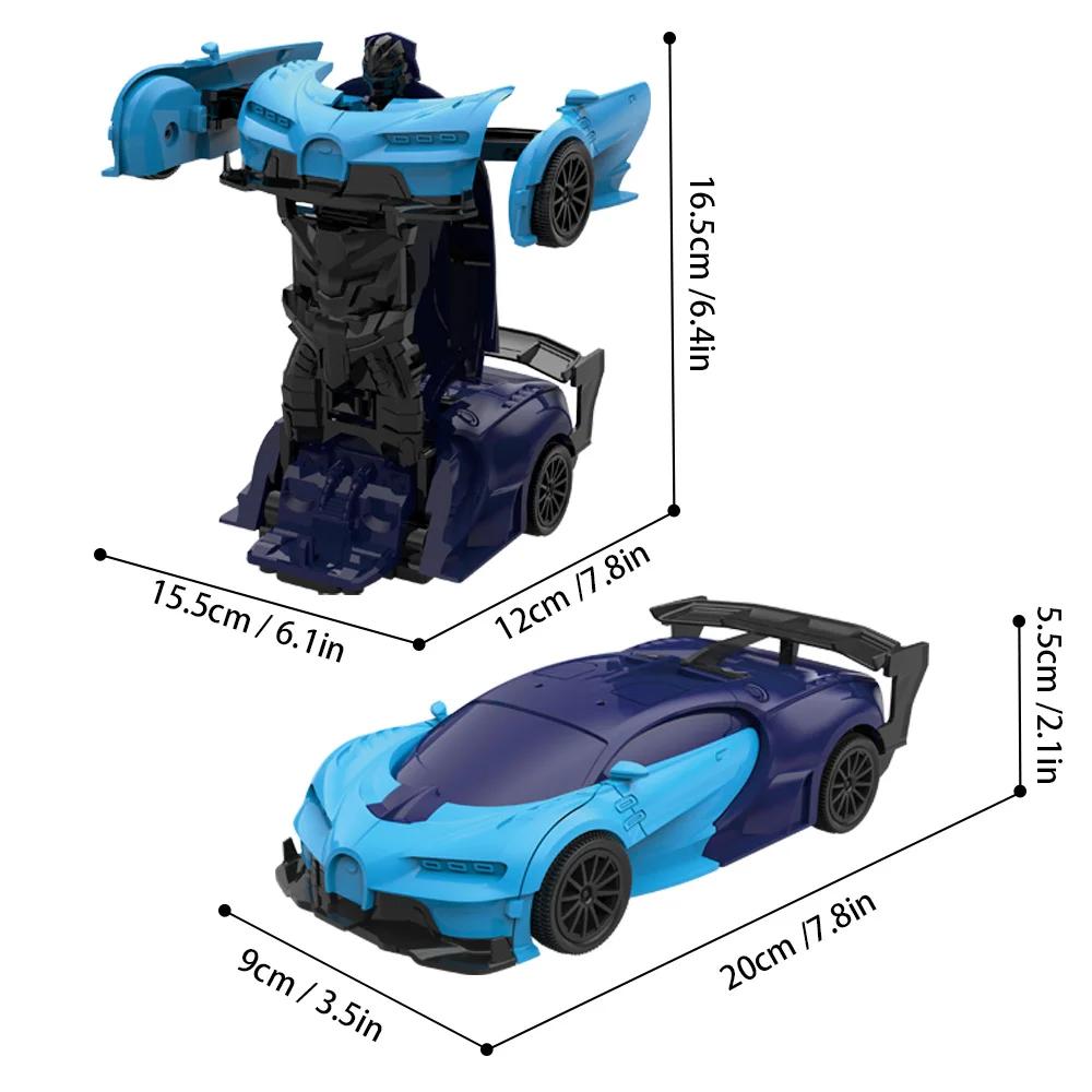 Samochody Elektryczne 2 w 1 Samochód RC Transformacja Roboty Zabawki dla Dzieci Zewnętrzny Pilot Zdalnego Sterowania Sportowy Samochód Deformacyjny Roboty Model Zabawka
