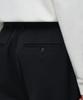 Musinsa Standard Heavyweight Fleece-Lined Wide Hidden Elastic Waist Slacks [Black]
