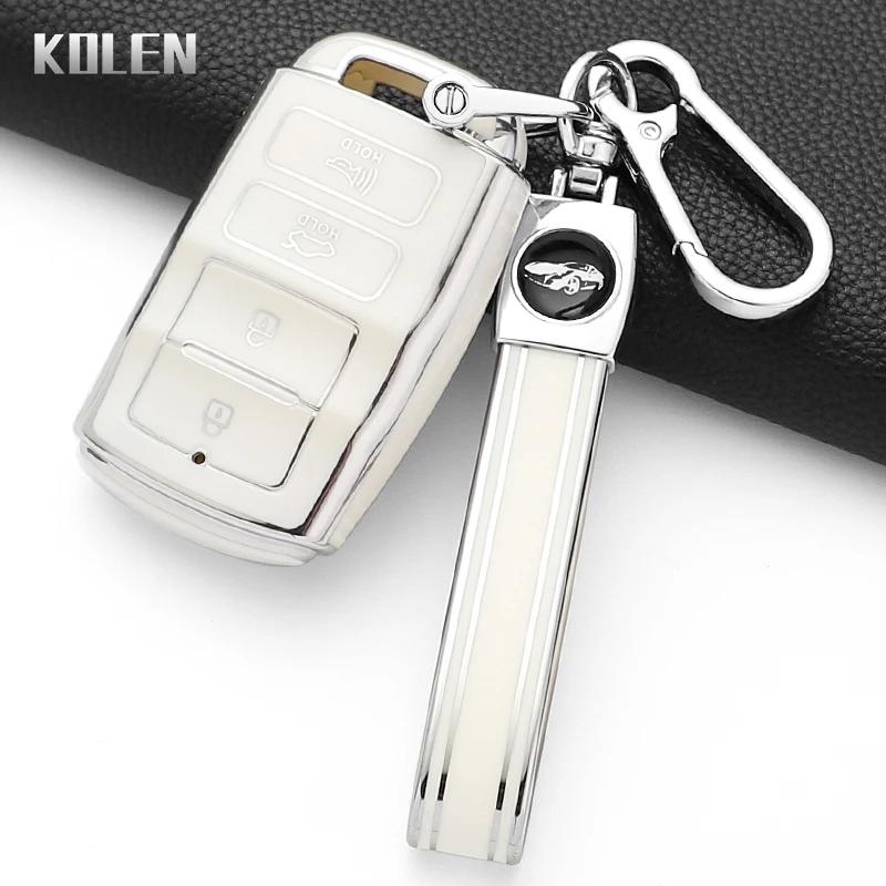 Fashion Tpu Car Key Case Cover For Kia Cadenza K9 K7 K-04 Sorento K900 And New K7 Protected Keychain Shell Fob Accessories Bag