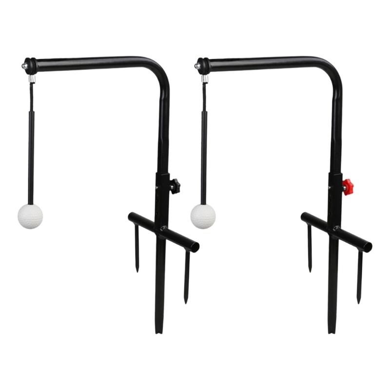 Supporto Allenatore Swing da Golf con Altezza Regolabile per Allenamento Indoor Outdoor prodotto Di Robusto Materiale Metallico