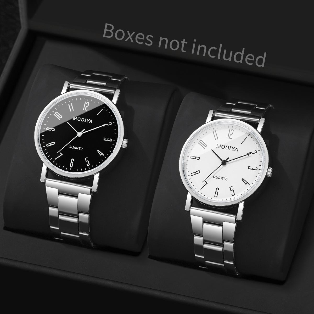 

2 шт./Набір Чоловічі Ділові Годинники Модні Аналогові Кварцові Годинники Reloj Hombre