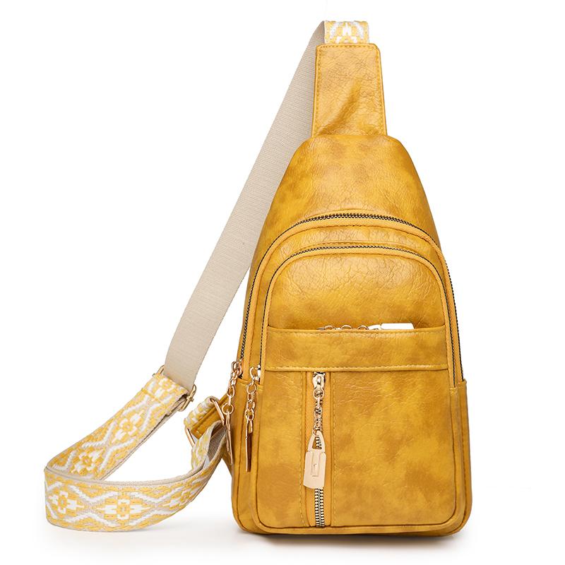 Women's Chest Bag Commuter Waist Bag Vintage Crossbody Bag