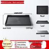Jindinghui Rectangular Melamine Tea Tray - Black Wood Grain