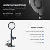 NEEWER BASICS Tabletop Ring Video 680 USB Stand and Smartphone Holder iPhone Actress Light for Live Zoom and YouTube Shooting 7-inch Light, Light,