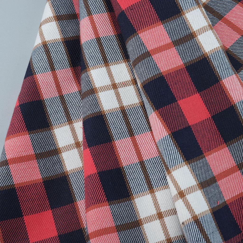 Preppy Plaid Polyester Pleated Miniskirt with Bow Tie - Anime JK Uniform Style