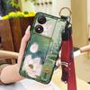 Wristband Wrist Strap Phone Case For ZTE Blade A34 Durable Fashion Phone Holder Protective Anti-dust Shockproof Lanyard