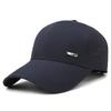 New Fashion Baseball Cap Iron Label Perforated Hard Top Leisure Outdoor Sports Shade Sunscreen Versatile Men's and Women's Cap