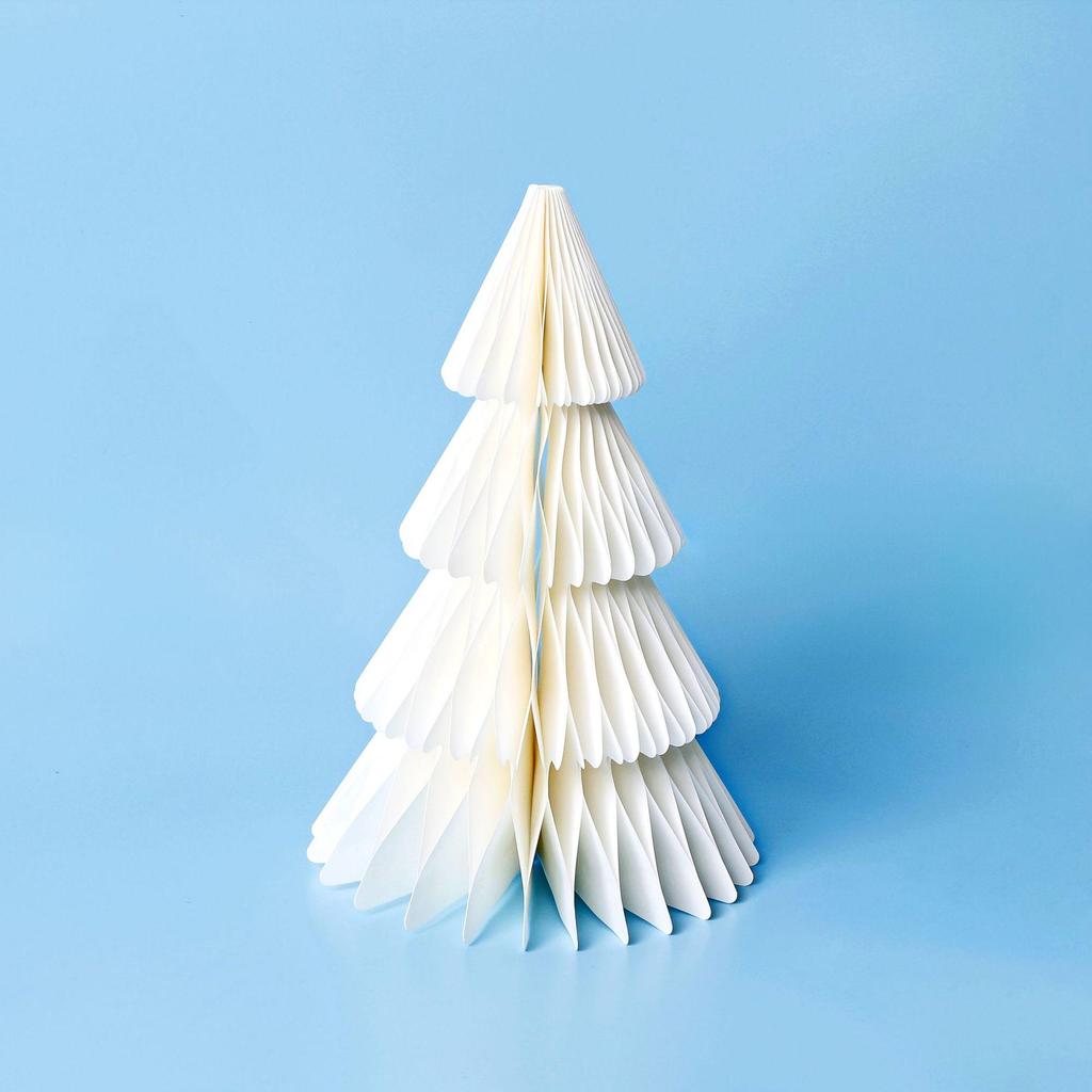 Origami Honeycomb Christmas Tree Tabletop Ornament for Home and Party Decor