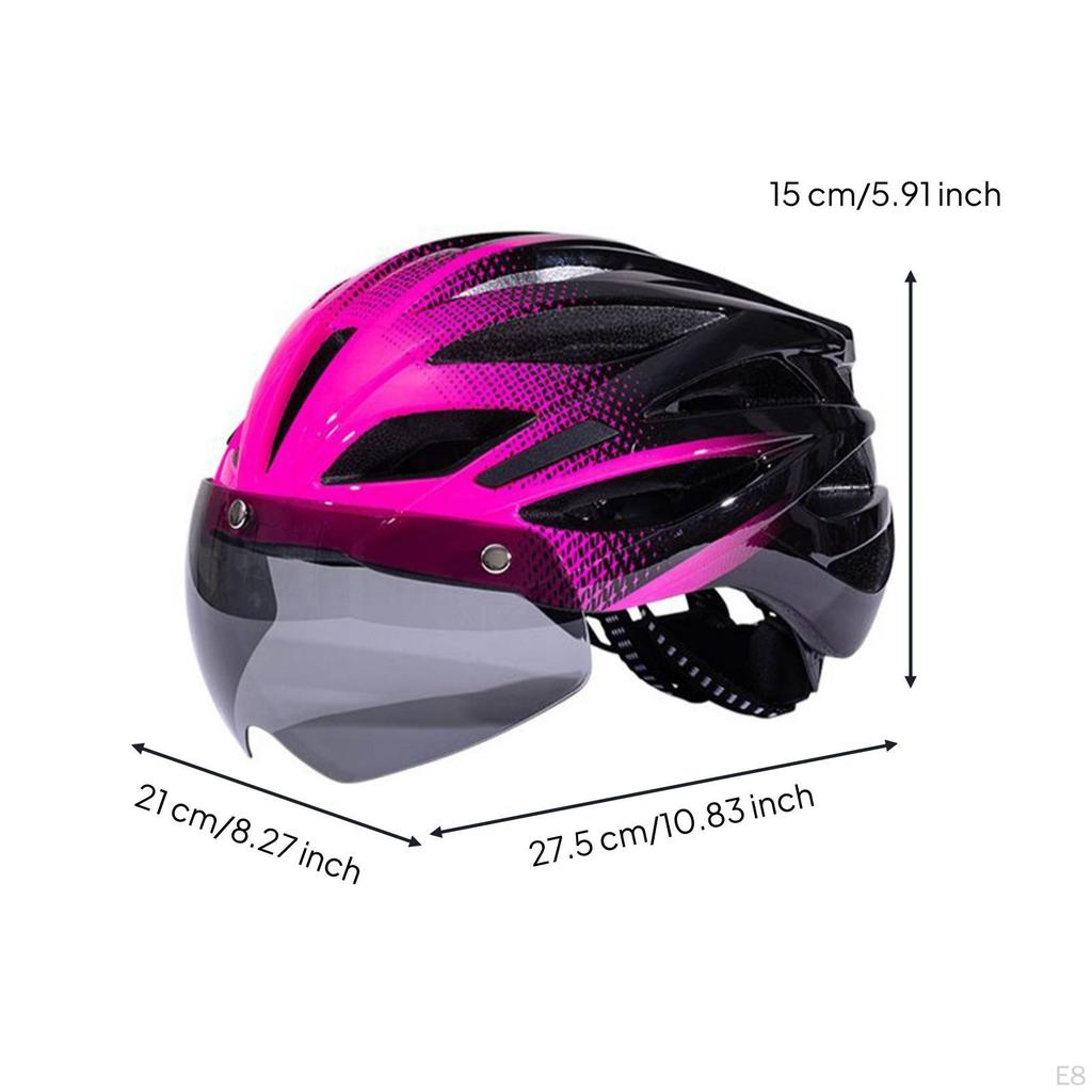 Helmet with Visor Safeguarding Bike Padded for Cyclists