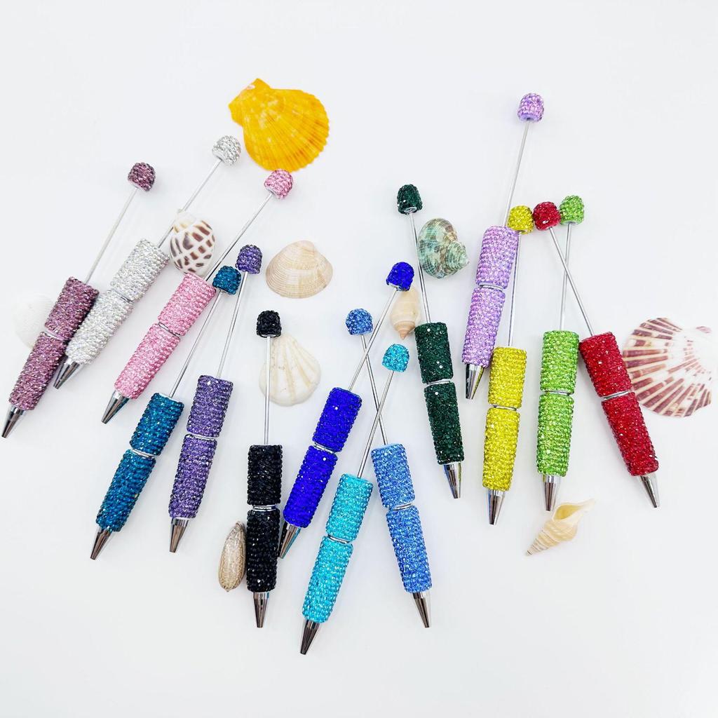 Multi-Color Rhinestone Beaded Ballpoint Pen - Creative Gift Option