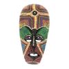 Thai Mask Hand Painted Wall Hanging Chiseled Ornament