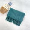 Mary 300g imitation cashmere tassel scarf women's winter solid color thickened warm shawl Japanese scarf