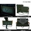 DOD Good Luck Sofa folding chair that can be used as a shelf in the car Khaki Medium 2-seater [Aluminum alloy] CS2-500-KH