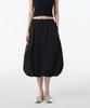 MUSINSA STANDARD WOMAN Women'S Balloon Elastic Long Skirt [Black]