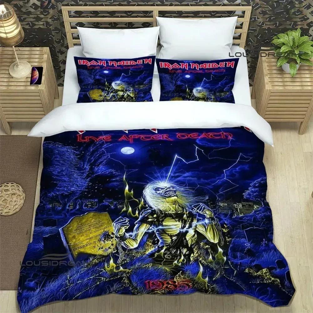I-Iron-M-Maiden Bedding Sets Exquisite 3D Rock Band Bed Supplies Set Duvet Cover Comforter Set Bedding Set Rock Fans Gift