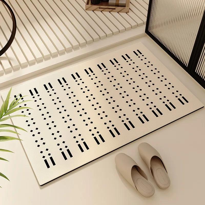 Non-slip Bathroom Carpet, Absorbent Doormat, Water-Absorbent Rug, Floor Mats, Bath Mat, Toilet Entrance, Home Decoration
