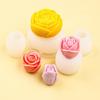 1Pcs Handmade Scented Candle Plaster Resin Molds Diy Flowers Tulip Rose Silicone Mold Cookies Chocolate Candy Baking Tool