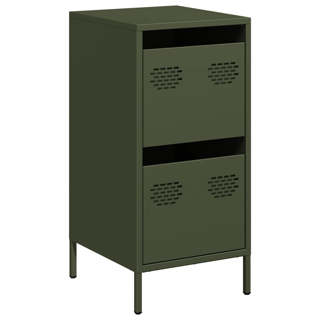 Sideboard Olive Green 35 X 39 X 73.5 Cm Cold Rolled Steel